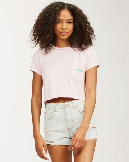 Womens Gone Coastal Cropped T-Shirt