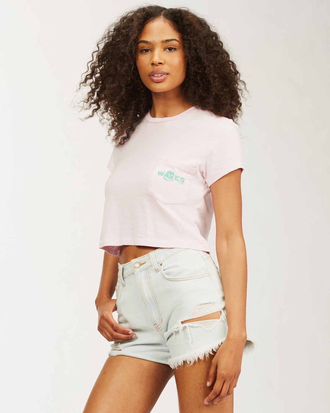 Womens Gone Coastal Cropped T-Shirt