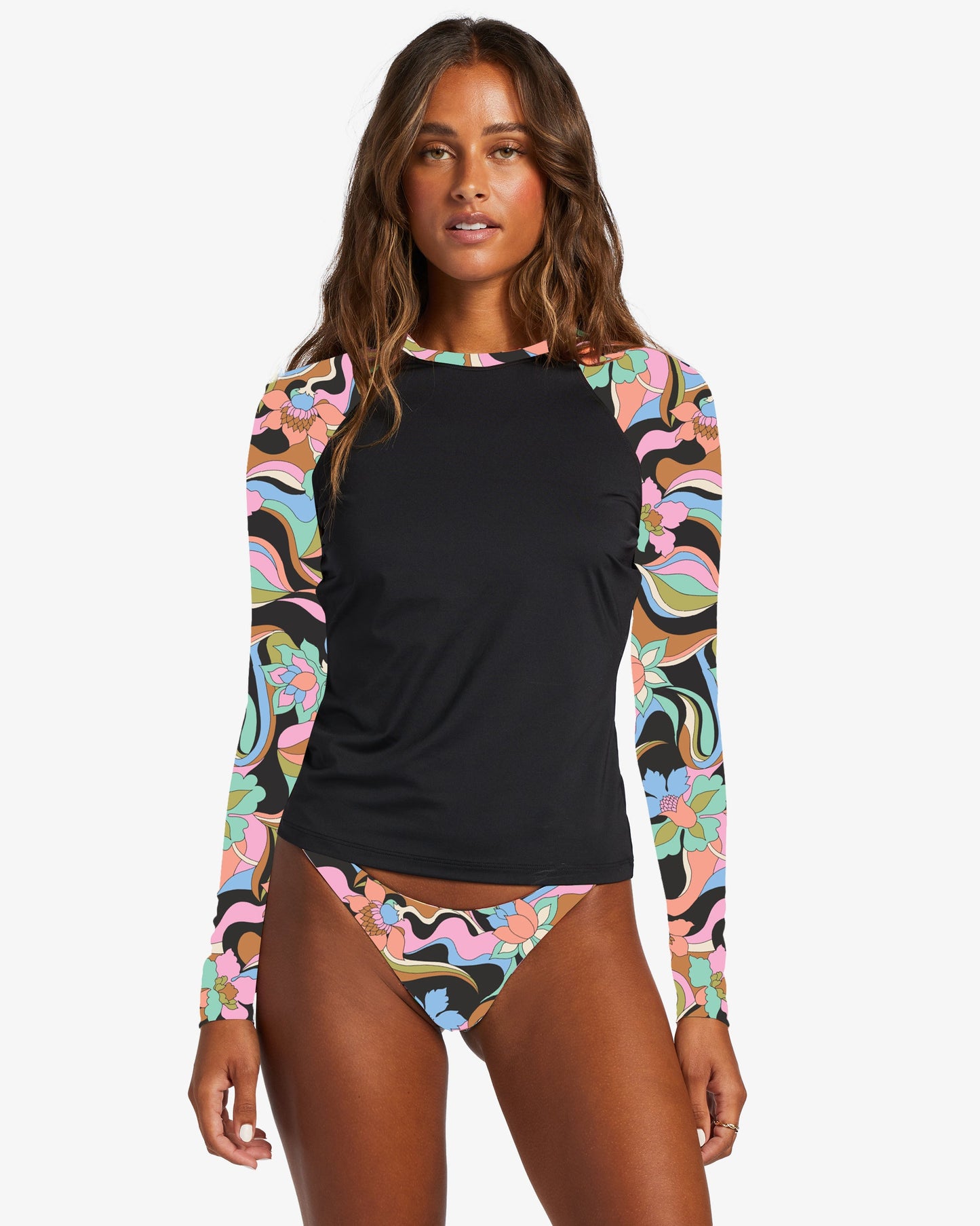 Womens Dont Trip Long Sleeve Upf 50 Rashguard