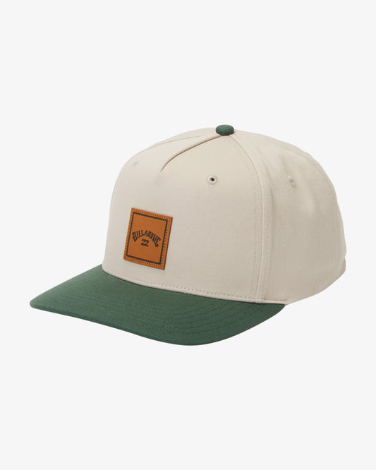 Mens Stacked Snapback Cap