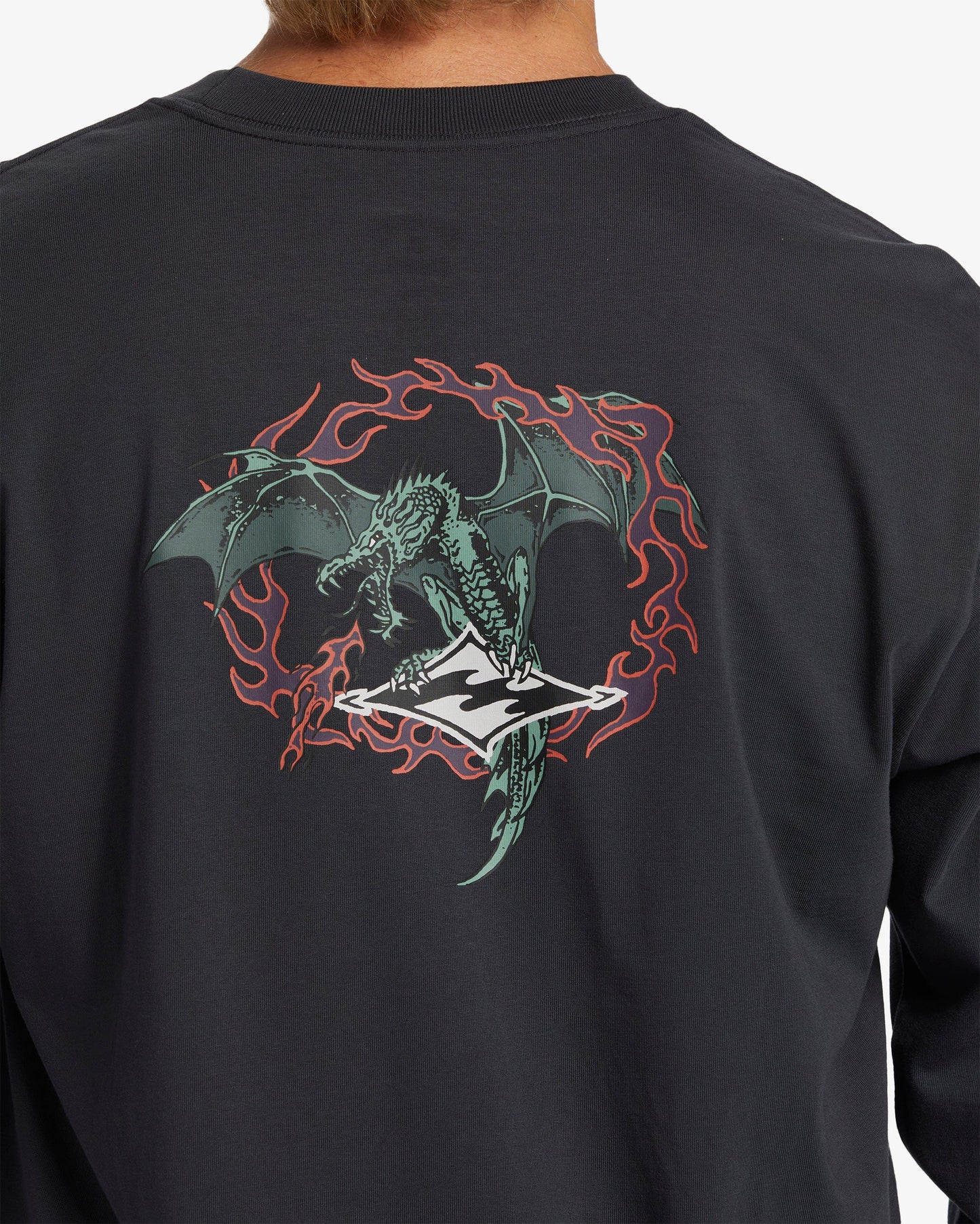 Mens Dragon Long Sleeves T-shirt