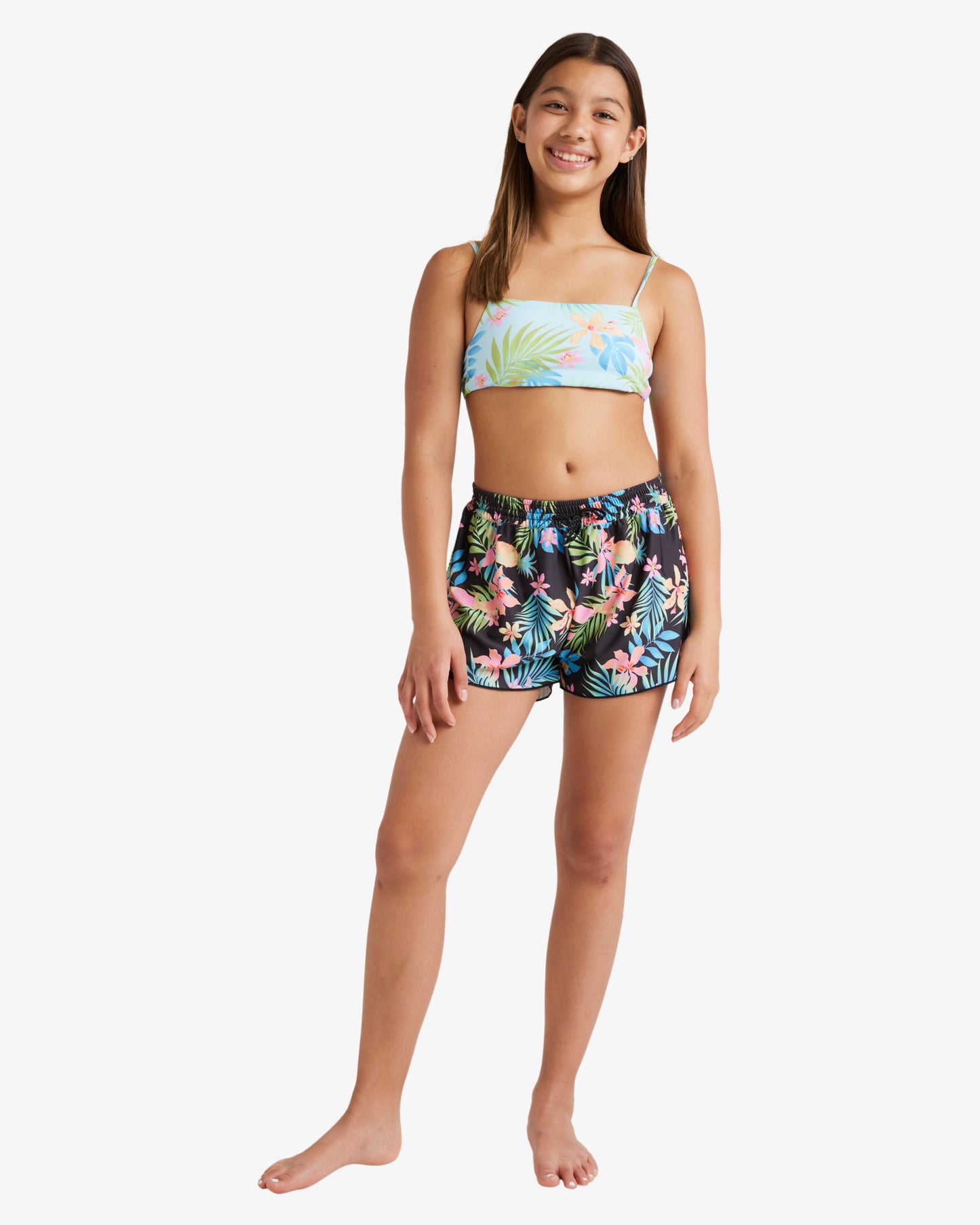 Girls 2-16 In Da Jungle Swim Boardshorts