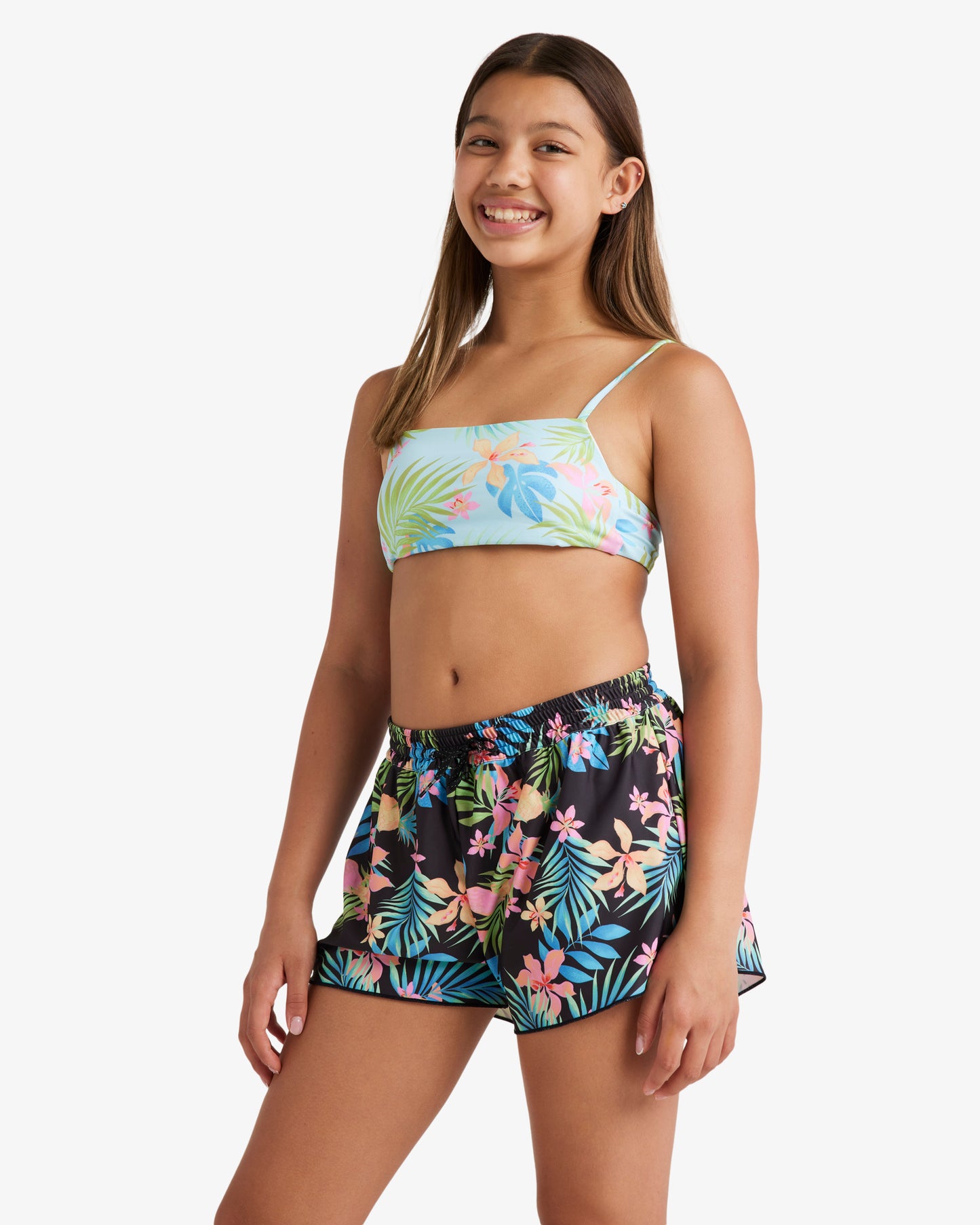 Girls 2-16 In Da Jungle Swim Boardshorts