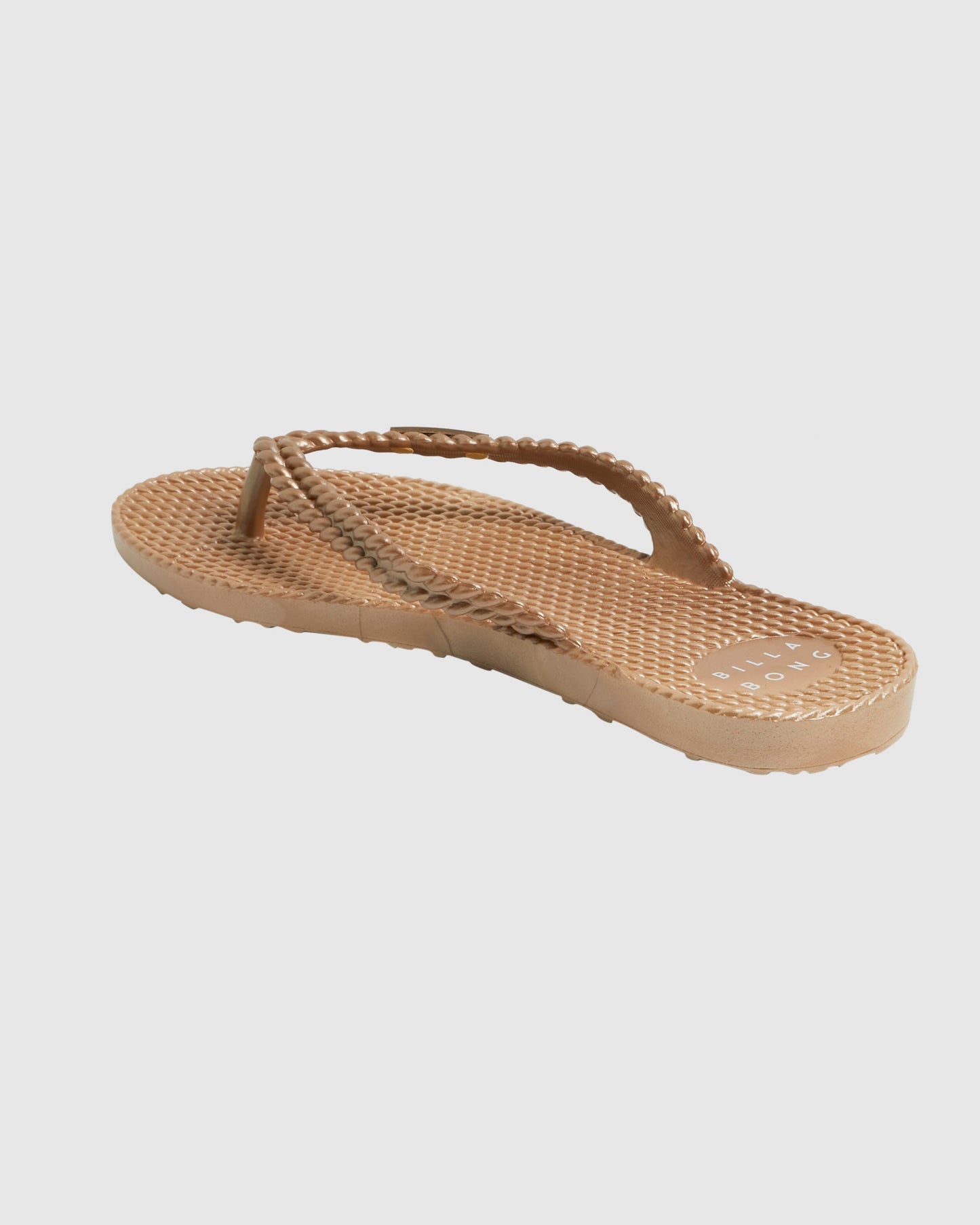 Womens Kick Back Metallic Flip-Flops