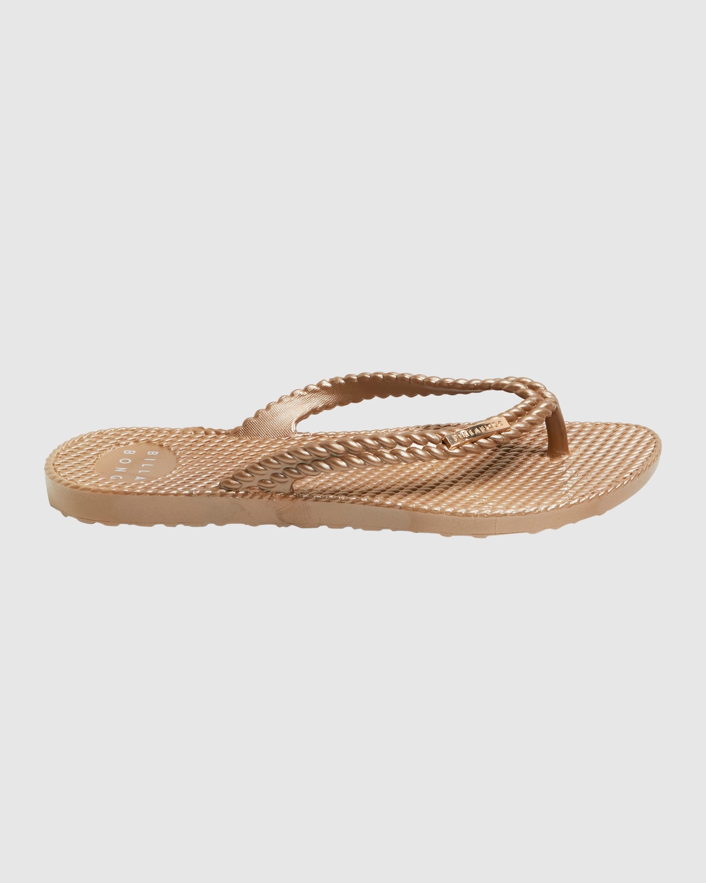 Womens Kick Back Metallic Flip-Flops