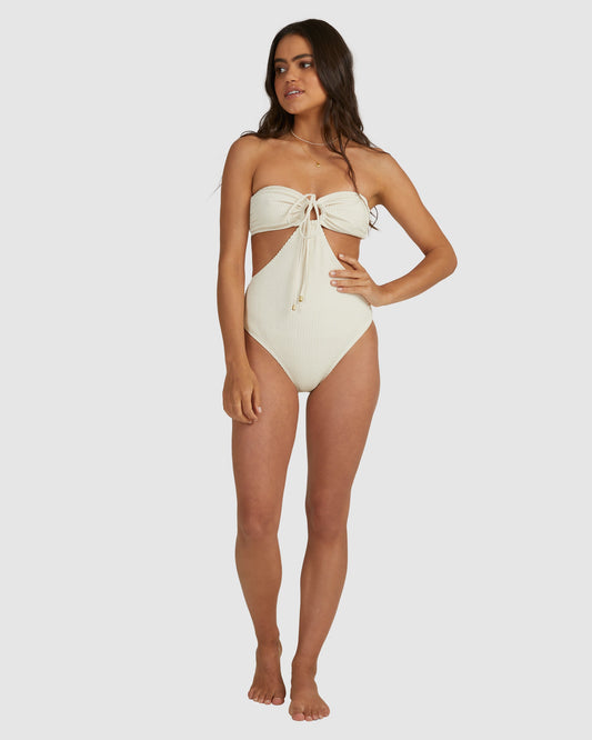 Womens Summer High Penny One Piece Swimsuit