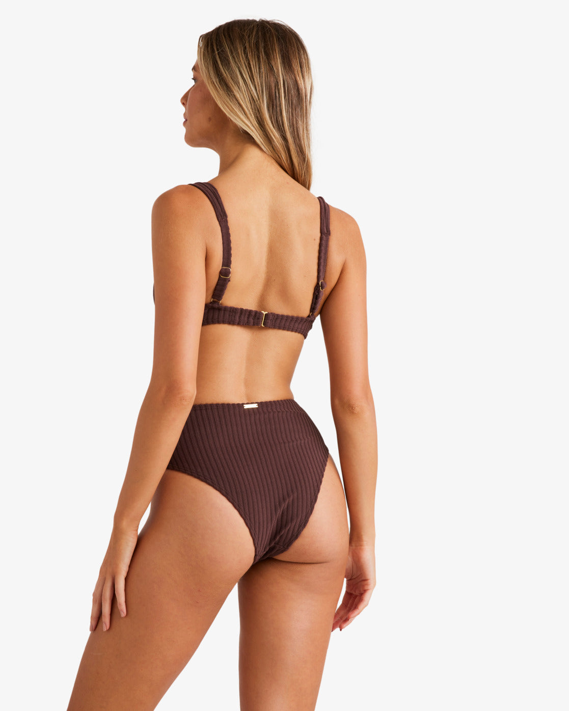 Womens Terry Rib Hi Maui Bikini Bottom