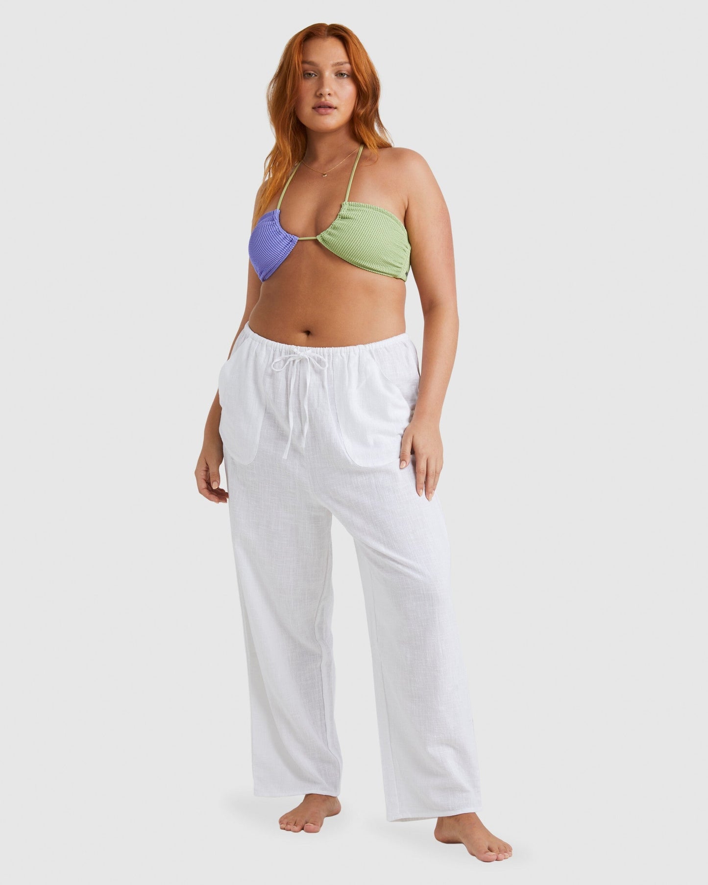 Womens Sun Lovers Wide Leg Beach Pants